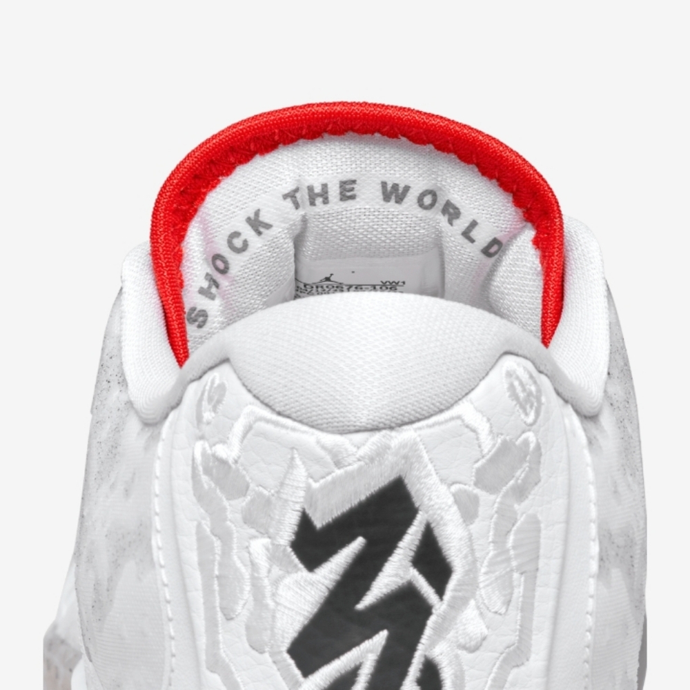 Mens Nike Air Jordan Zion 3 Sneakers – Size 13 – White Red – NEW 🔥 - Picture 6 of 14